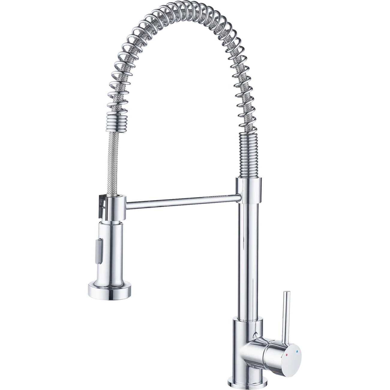 Estilo 35mm Chrome Coil Dual Function Tall Pull Down Sink Mixer