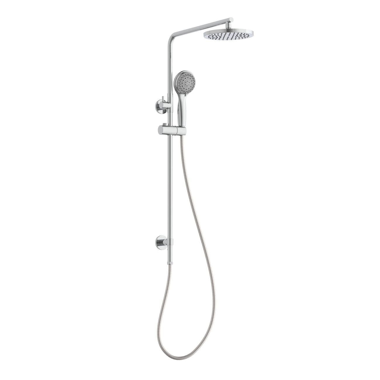 Estilo Chrome 3 Function Twin Rail Shower Set