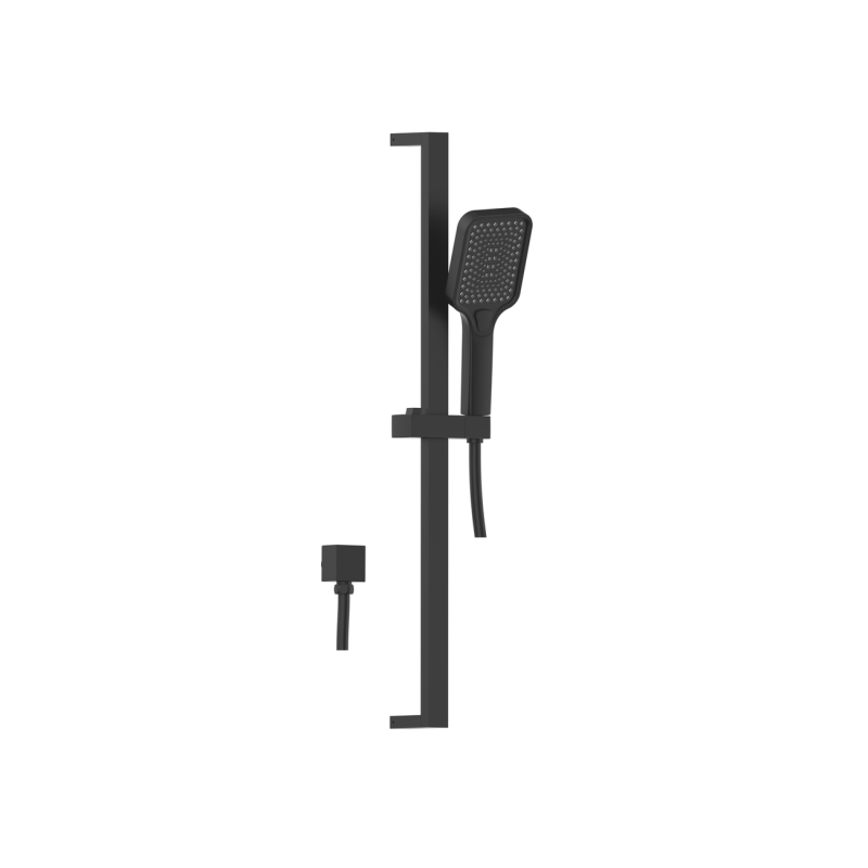 Mondella Black Matte Rococo Multifunction Rail Shower