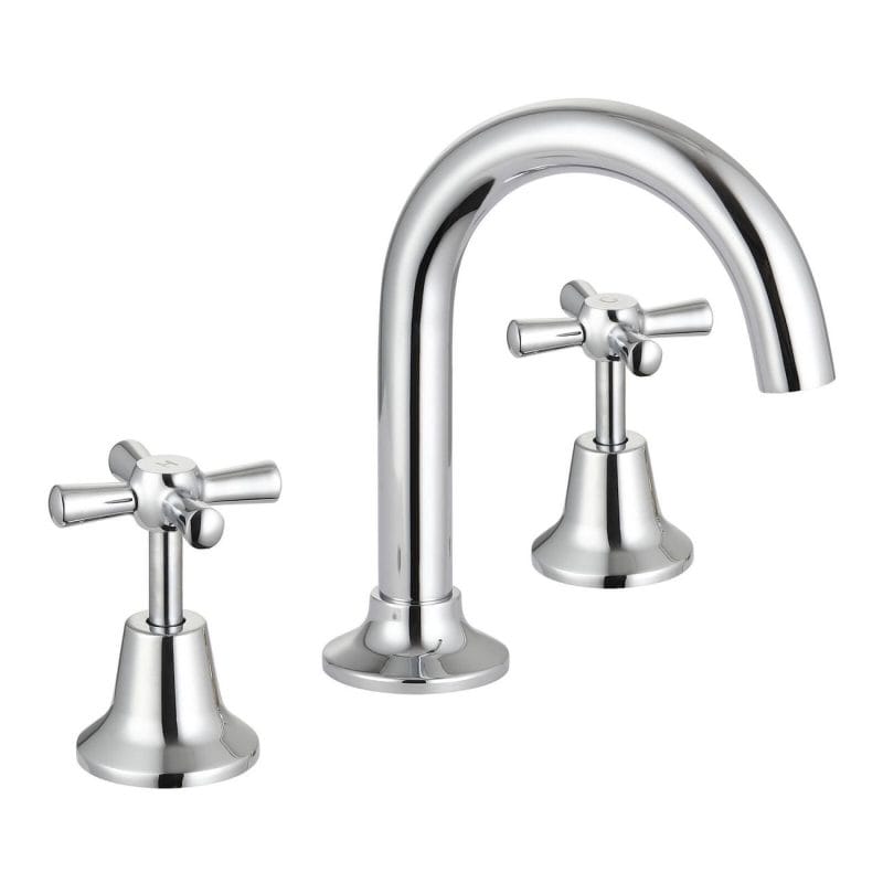 Mondella Chrome Cadenza 1/2 Turn Basin Set