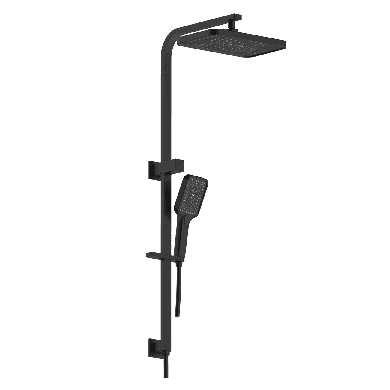 Mondella Black Matte Rococo Multifunction Twin Shower
