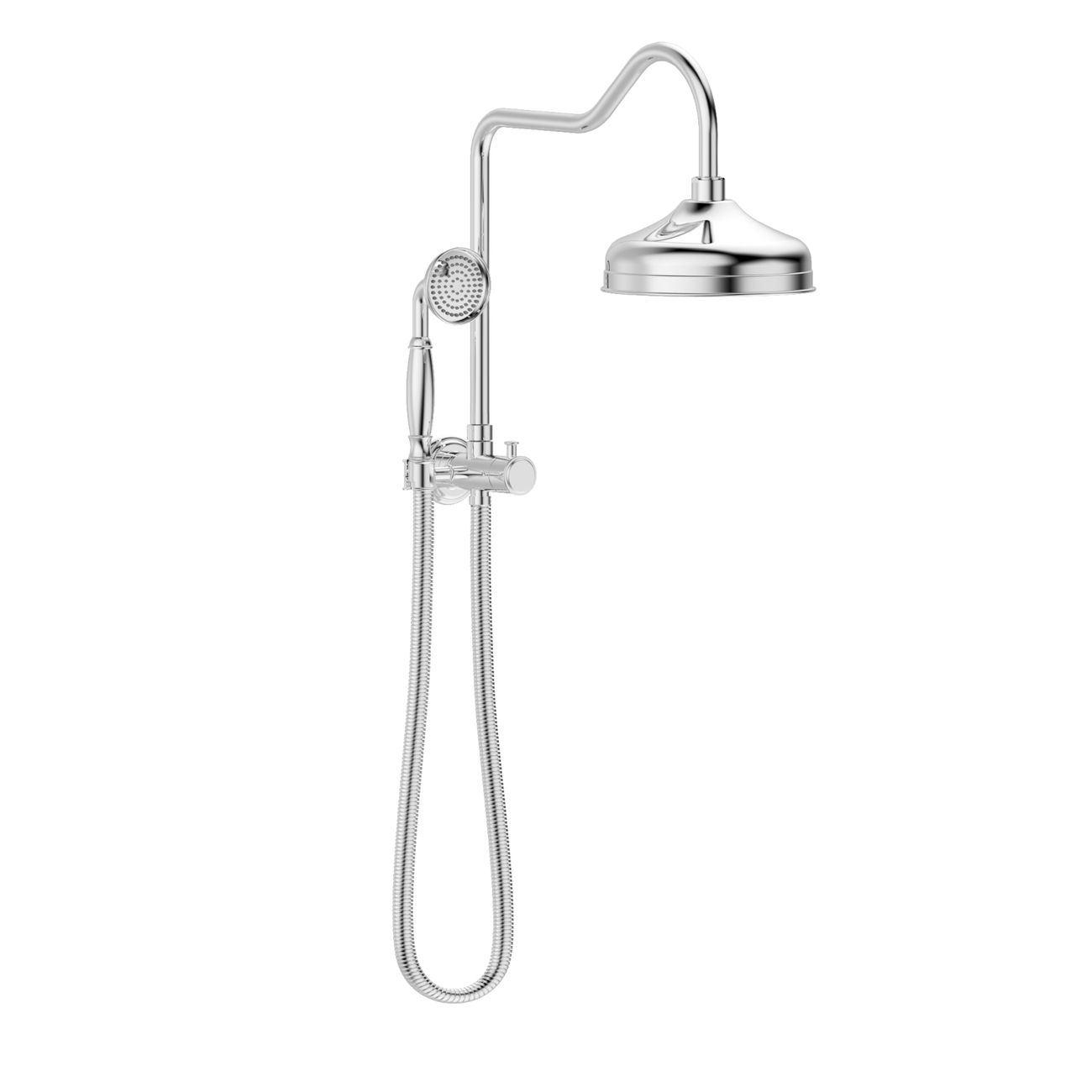 Mondella Chrome Maestro Classic Twin Shower Set - Chrome