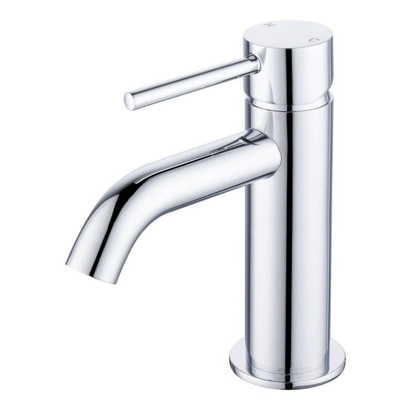 Mondella 25mm Chrome Resonance Curved Spout Basin Mixer