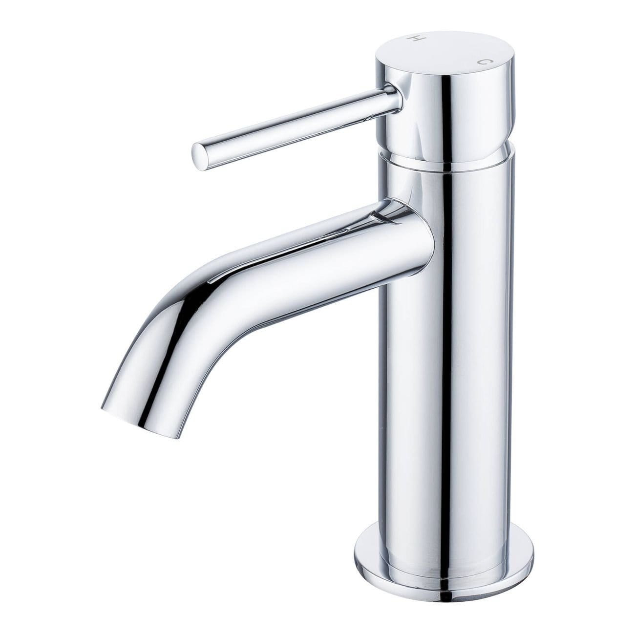 Mondella 25mm Chrome Resonance Curved Spout Basin Mixer