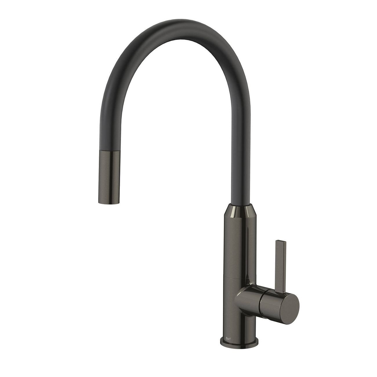 Dorf Black Nickel Lead Free Vixen Retractable Sink Mixer