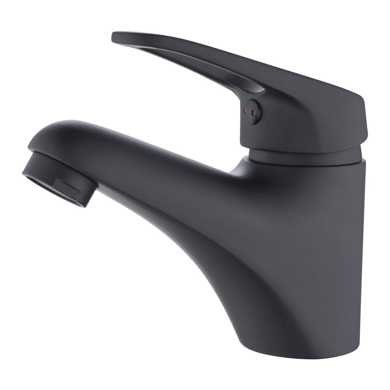 Estilo Serena 35mm Matte Black Cast Basin Mixer