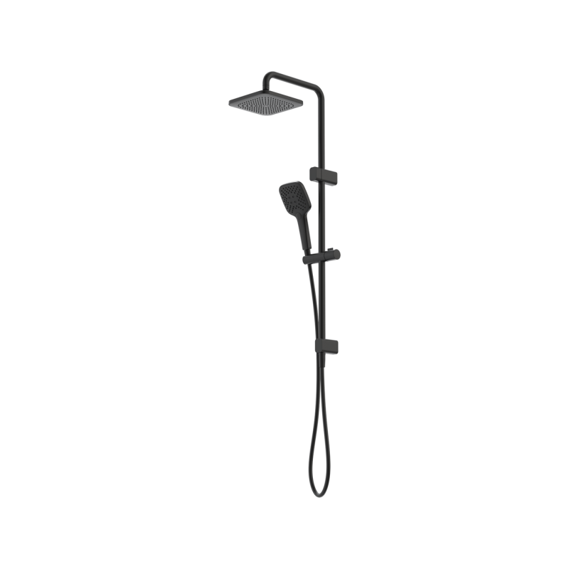 Caroma Black Luna Multifunction Rail Shower With Overhead