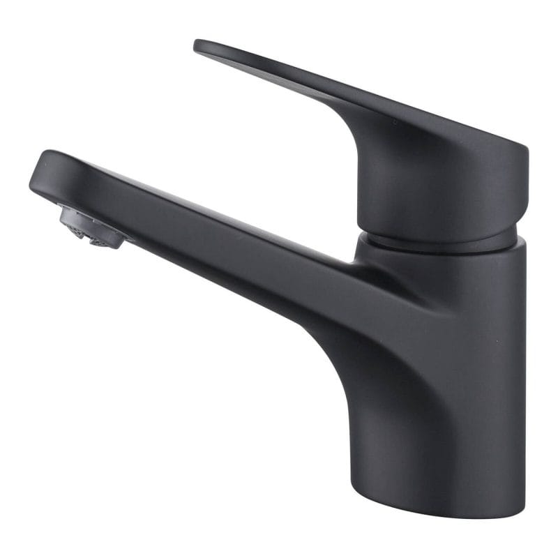 Mondella Cadenza 35mm Matte Black Lever Handle Basin Mixer