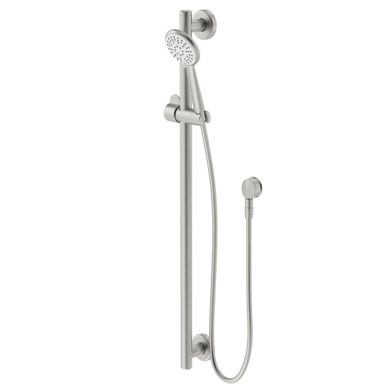 HomeCare by Caroma 900mm Brushed Nickel Rail Shower Set